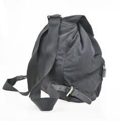 PRADA MILANO Logo Tessuto Strawing Backpack Nylon Leather BK SHW Italy 05CB002
