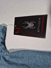 Spyder Mens Gray Loungewear T-Shirt Activewear Moisture Wicking Top Blue gray