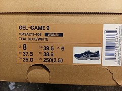 Asics Gel-Game 9 Women’s Teal Blue/White Size 8