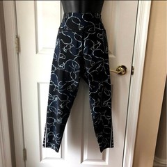 Victoria Sport 7/8 Tight Leggings XL Black Chain Link Heart Print High Waist NWT