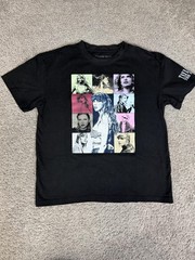 Taylor Swift Shirt Mens M Black The Eras Tour Graphic Crew Neck Tagless Cotton