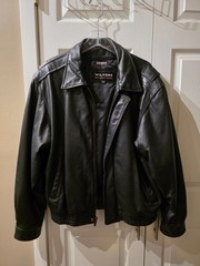 Wilsons Leather Men’s Black Leather Jacket Medium Thinsulate Lined