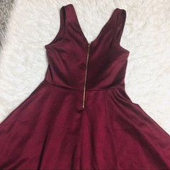 RUE 21 Skater Dress Sleeveless Burgundy Size Small
