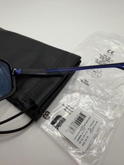 Authentic Carrera 4017/S XYOMT Sunglasses Black Neon Blue w/ Case Unisex