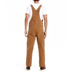 HISEA Men Bib and Brace Dungaree Overalls Heavy Duty Workwear Coveralls Jumpsuit