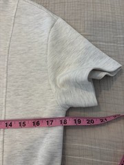 Varley Sophie Doublesoft Dress Ivory Marl Cowl neck Athleisure XS