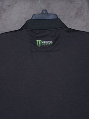 Monster Energy Polo Shirt Adult Extra Large Black Embroider MONSTER ENERGY Mens