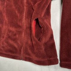 Patagonia Womens Re-Tool Full Zip Fleece Jacket Burgundy Red XS Teddy Gorpcore