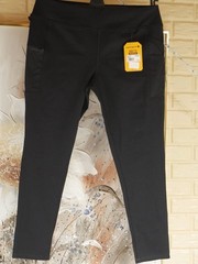 NWT CARHARTT BN3609-W BLACK XL FORCE FITTED LIGHTWEIGHT UTILITY LEGGING PANTS