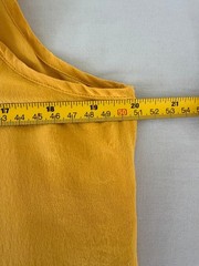 VivinneX New York 100% Silk Sleeveless Tank Top Mustard Yellow Size L