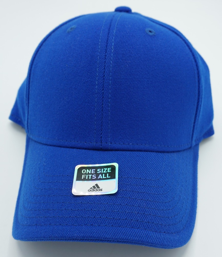 Adidas Logo Adult Structured Adjustable Stretch Fit Curved Brim Cap Hat NEW