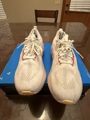Womens Size 7.5- ASICS Novablast 5 Wide White Fawn No Insoles
