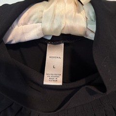 Merona Turtle Neck Black Blouse Women’s Large
