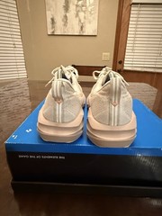 Womens Size 7.5- ASICS Novablast 5 Wide White Fawn No Insoles