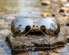 Aviator Sunglasses Gold Frame Brown Lens UV400 Polarized Men Women Classic