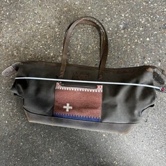 Pendleton Bridger Stripe Weekender Tote Bag Large Green Woven