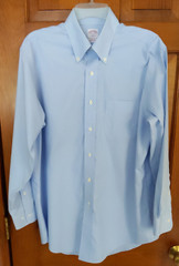 Mens Brooks Brothers Long Sleeve Light Blue Button Up Shirt 15 1/2 2/3