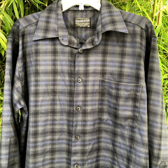Pendleton Urban Wool Shirt Blue Plaid M Long Sleeve Classic Casual Everyday