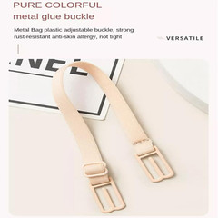 4 Pack Woman Bra Anti-Slip Strap Holder Elastic Clips Adjustable Back Rope Clips