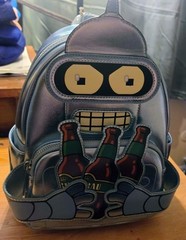 Loungefly WonderCon Limited Edition Futurama Bender Cosplay Mini Backpack – New