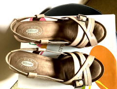 Dr. Scholls Feel Crazy Good Wedge Heels Open Toe Strappy Sandals Size 7M – NIB