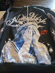 Stars NY Hoodie Unique Design Light Weight. Unisex