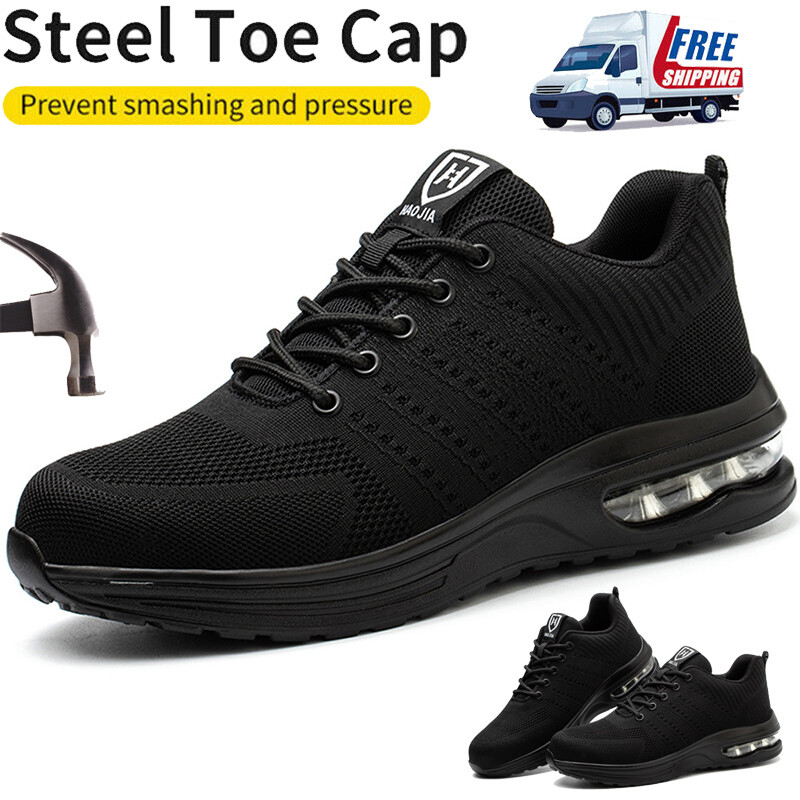 Indestructible Mens Work Shoes Steel Toe Shoes Lightweight Sneakers Safety Boots