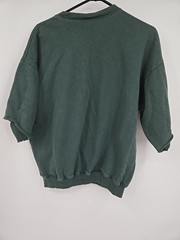 Vintage Mad Dogs Pub Hong Kong Kowloon Sweatshirt Size 46 Green Crop Fray
