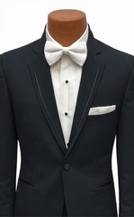 David Tutera Black Celebration Tuxedo – Modern Fit Jacket & Flat-Front Pants