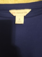New Womans Liz Claiborne Long Sleeve Lightweight Top Sz XL Elegant Button Accent
