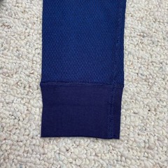 Hanes Shirt sz S Blue Waffle Normcore Basic Everyday Layer Minimalist NEW