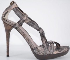 NEW BURBERRY PRORSUM $950 DEGRADE PYTHON SNAKESKIN NOVA CHECK SHOES~40 10