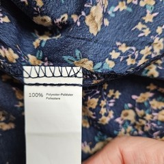 New Cupshe Dress Womens XS Blue Ditsy Floral Mini Elastic Waist Wrap Neckline