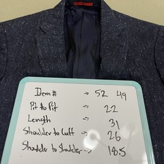Isaia Napoli Nuova Base S Navy Silk Wool Cashmere Mens Blazer Jacket EU52 US42