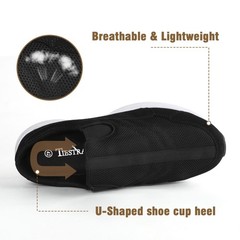Mens Wide Slip On Mule Shoes Comfortable Closed-Toe Clogs Walking Sneaker Shoes