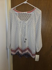 Rewind Juniors Large L Blouse Top Shirt New
