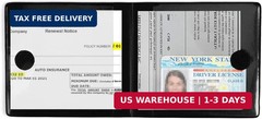 UYYE Car Registration and Insurance Card Holder, Vehicle Glove Box Car Organizer