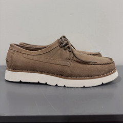 Steve Madden Men’s Brown Suede Lace-Up Moccasin Round Toe Cork Insole 11.5