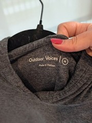 Outdoor Voices CloudKnit Hoodie in Charcoal Heather