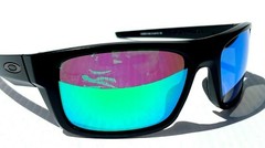 NEW Oakley DROP POINT Matte Black POLARIZED Galaxy Jade Lens Sunglass 9367