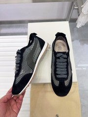 Brunello New Cucinelli Genuine Leather Mesh Comfortable Running Casual Shoes