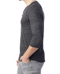 Alternative Henley eco jersey 3/4 sleeve unisex