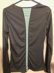 ASICS Womens Grey Long Sleeve Running Shirt Small Athletic Workout Top