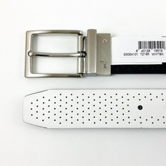 NIKE GOLF MEN’S PERFORATED REVERSIBLE BELT SIZE: 38 (FITS W36) WHITE/BLACK 18186