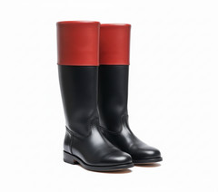 Revolutionary War Leather Colonial Riding Boots, Knee High Leather Boots