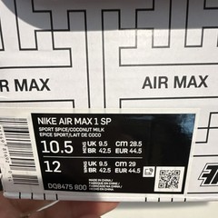 Nike Kasina x Air Max 1 SP Won-Ang Orange Sneakers DQ8475-800