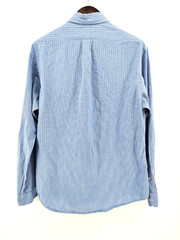 Ralph Lauren Custom Fit Plaid Shirt Mens Sz L Button Down Blue Vintage