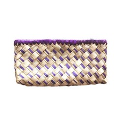 Natural Woven Wallet Coin Purse Boho Ethnic Handmade Philippines 6.5×3.25 NWOT B