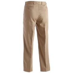 Mens dress pants Khaki 30 32 34 36 38 40 42 50 52 60 Edwards 2534 flex waist NEW