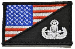 EOD MASTER Explosive Ordnance Disposal USA Flag – 2.25×3.5 Patch
